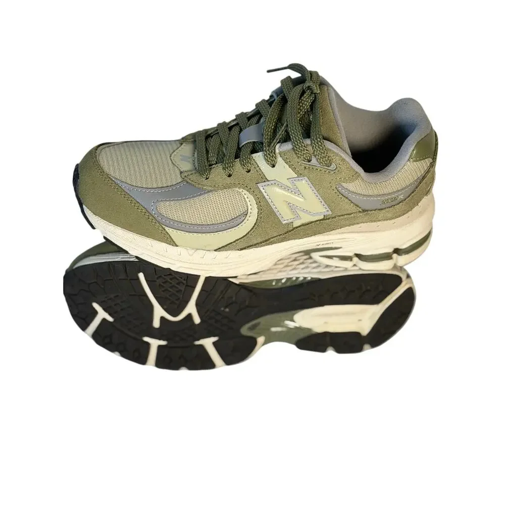 New Balance 2002R Running Sneakers  Olive/Gray Men's